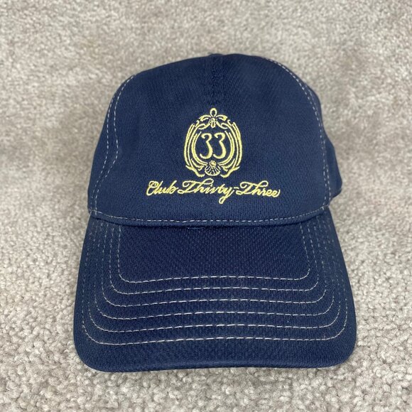 RARE Disney Parks Club 33 Thirty-Three Navy Blue Adjustable Hat Baseball - Picture 1 of 8